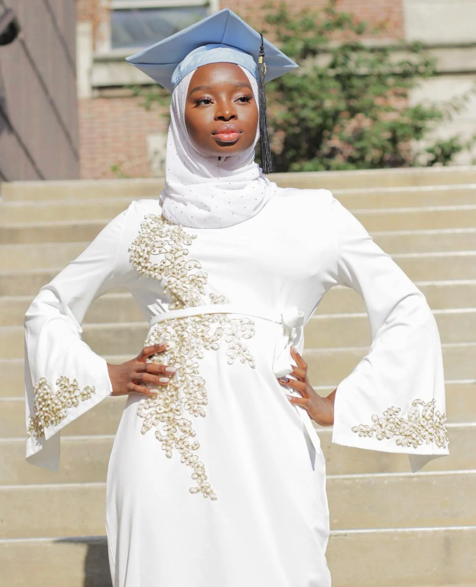 Tahar White Pearl Dress