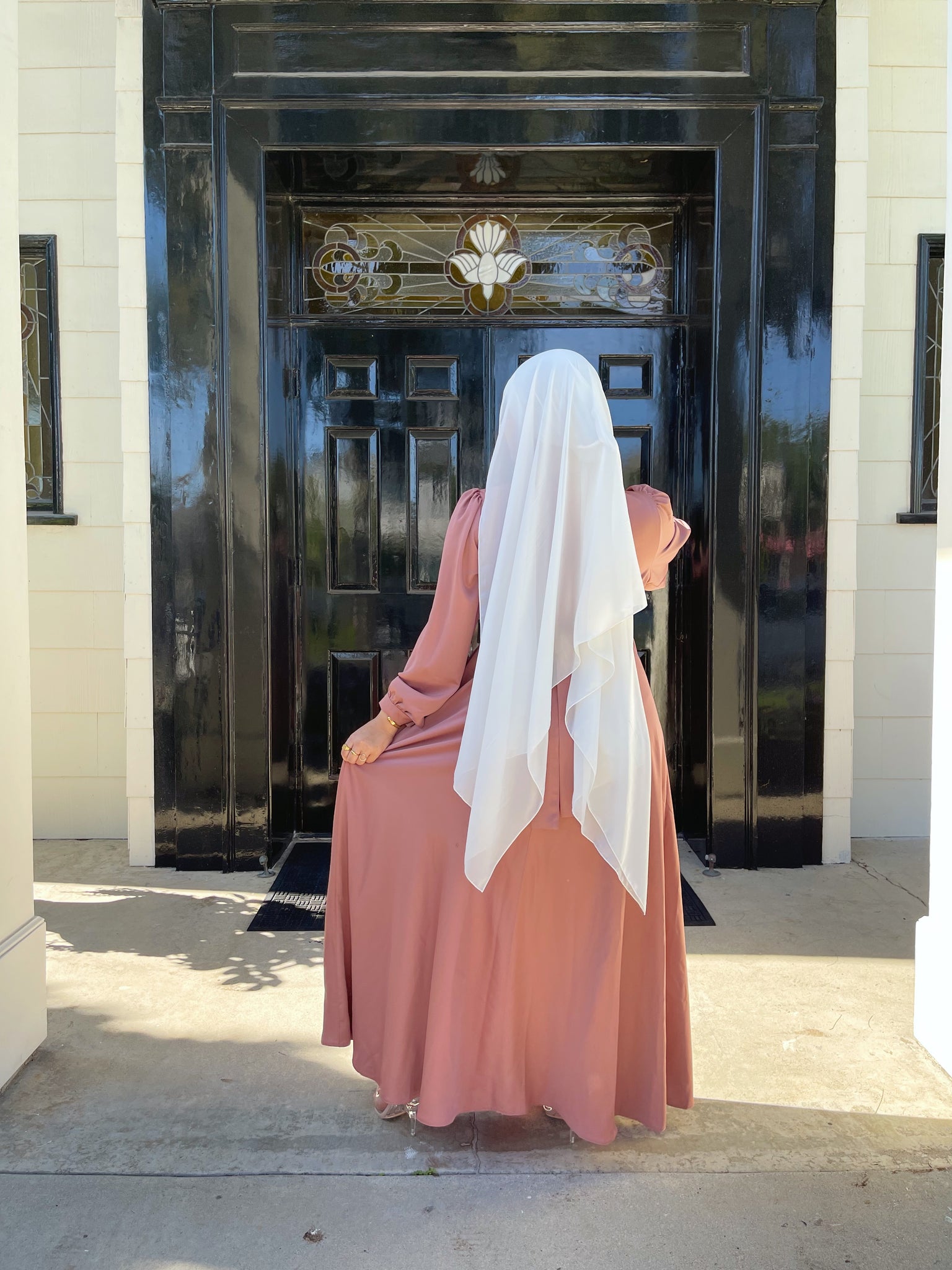 Maysa Satin Dress In Dusty Rose