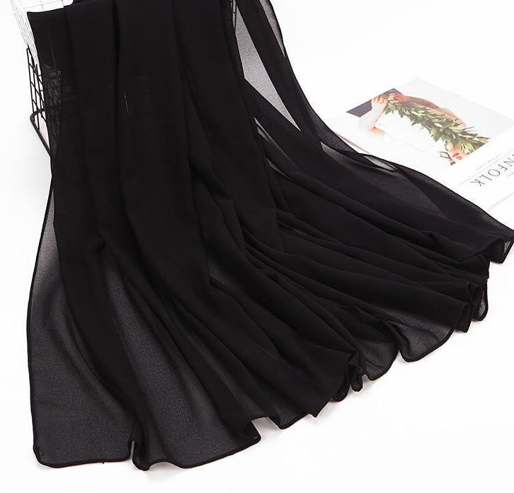 Black Premium Chiffon