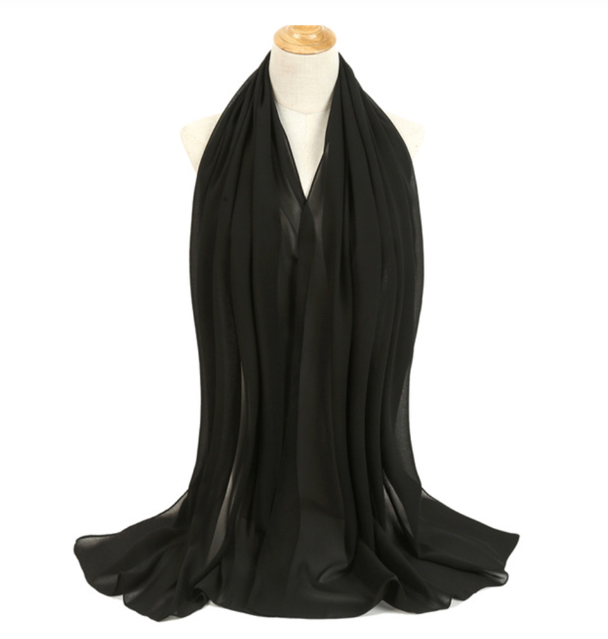 Black Premium Chiffon